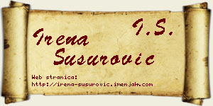 Irena Susurović vizit kartica